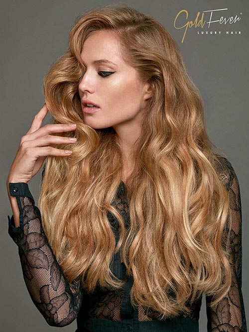 Haarverlängerung mit Gold Fever - Wir bieten Ihnen professionelle Haarverlängerungen mit den Gold Fever Luxury Hairs - Gold Fever Luxury Hair